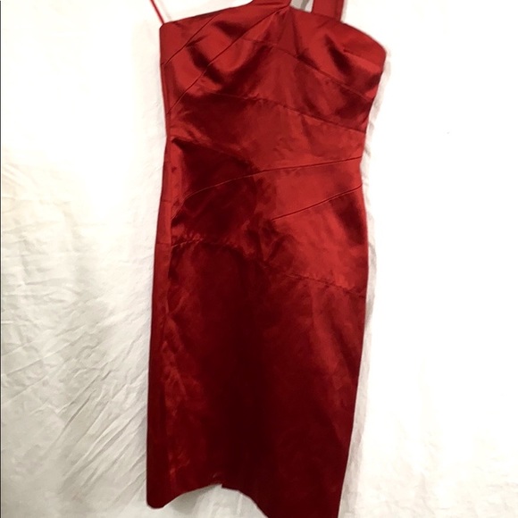 Michael Kors Collection Red Taffeta Dress - Picture 2 of 8